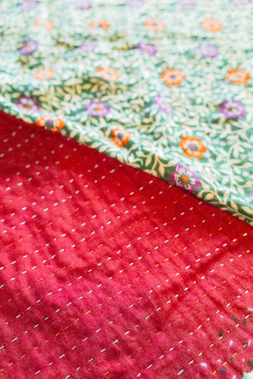 Kantha Christmas Tree Skirt - No. 7