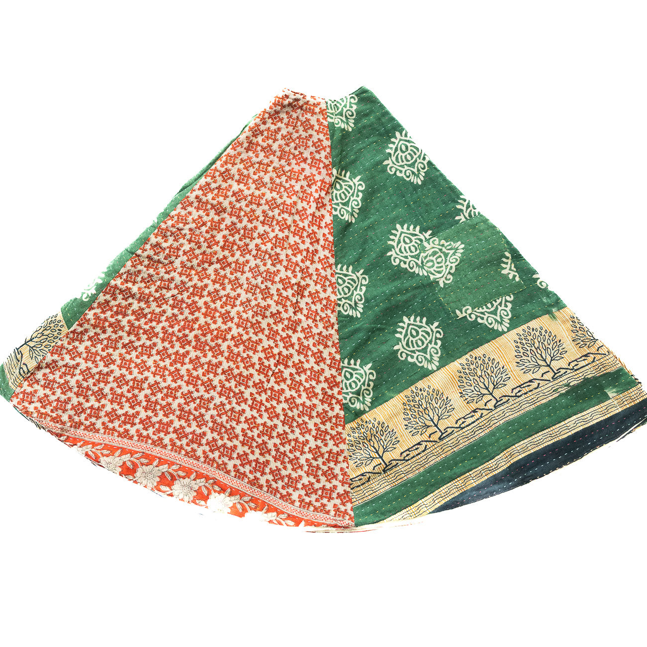 Kantha Christmas Tree Skirt - No. 6