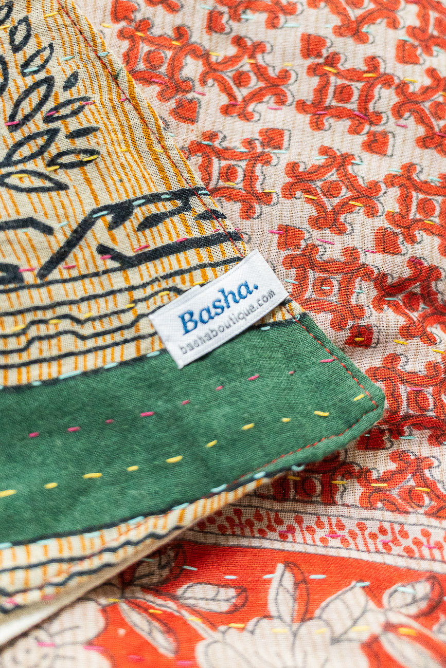 Kantha Christmas Tree Skirt - No. 6