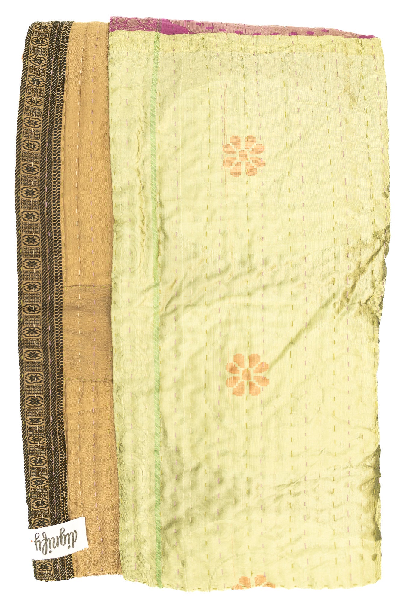 Noble Silk Blend Kantha Throw