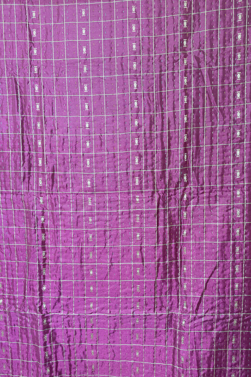 Noble Silk Blend Kantha Throw