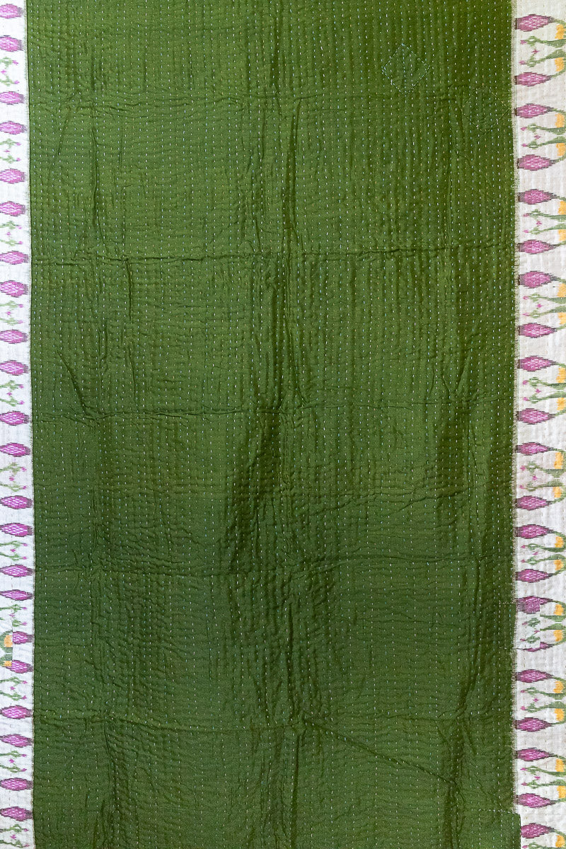 Noble Silk Blend Kantha Throw