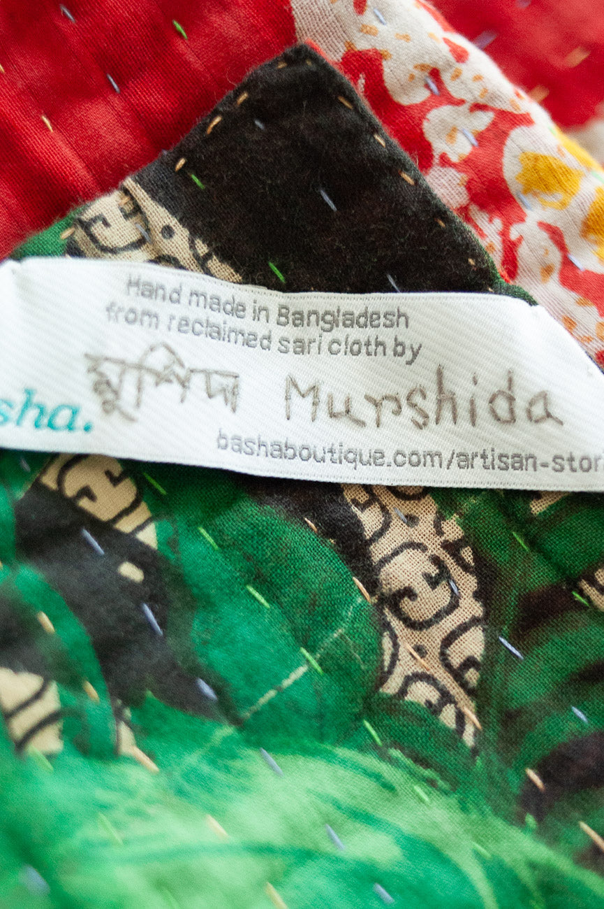 Noel Kantha Christmas Throw