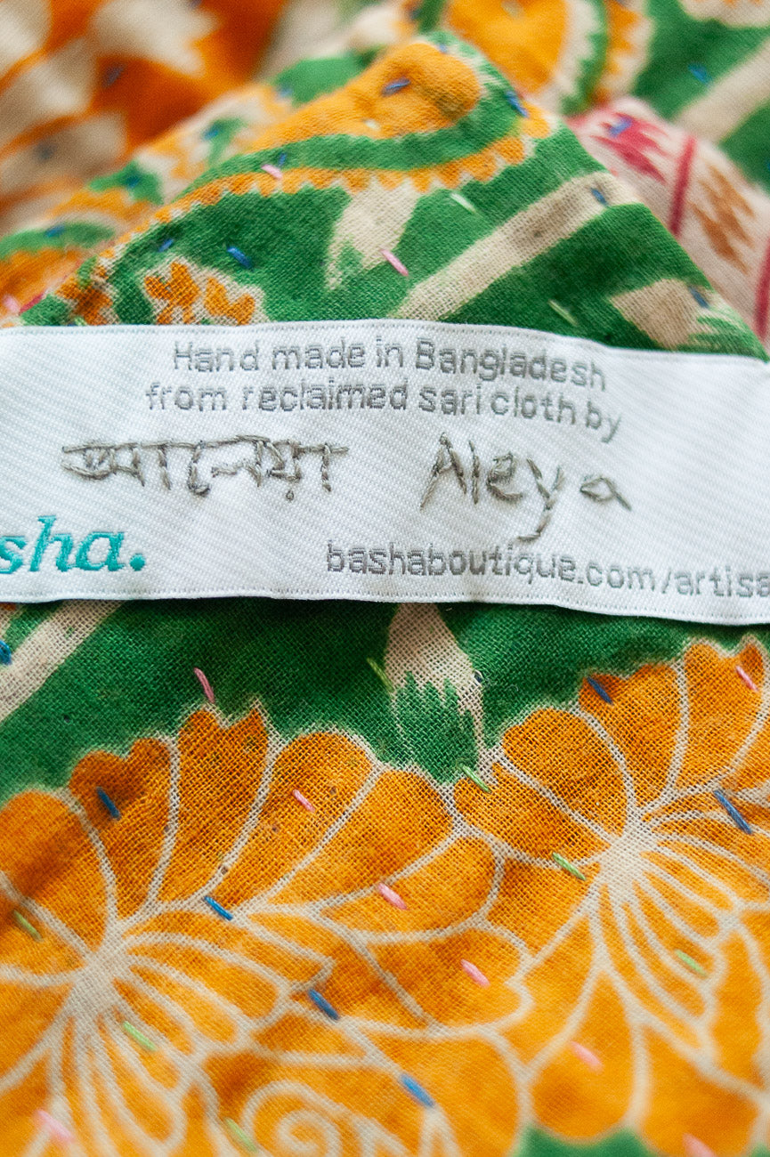 Noel Kantha Christmas Throw