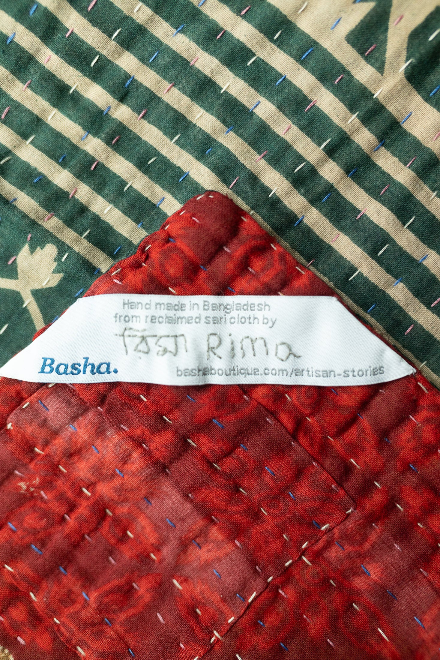Noelle Holiday Kantha Blanket