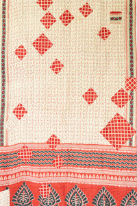 Kantha Throw Bed Quilt