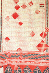Kantha Throw Bed Quilt