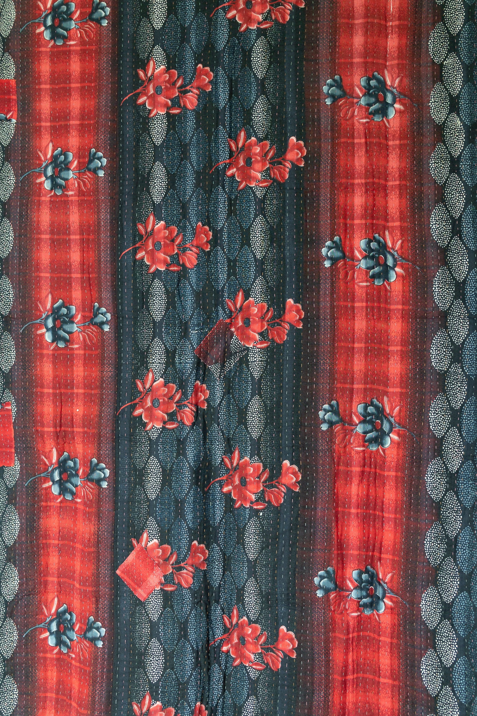 Kantha Throw Bed Quilt