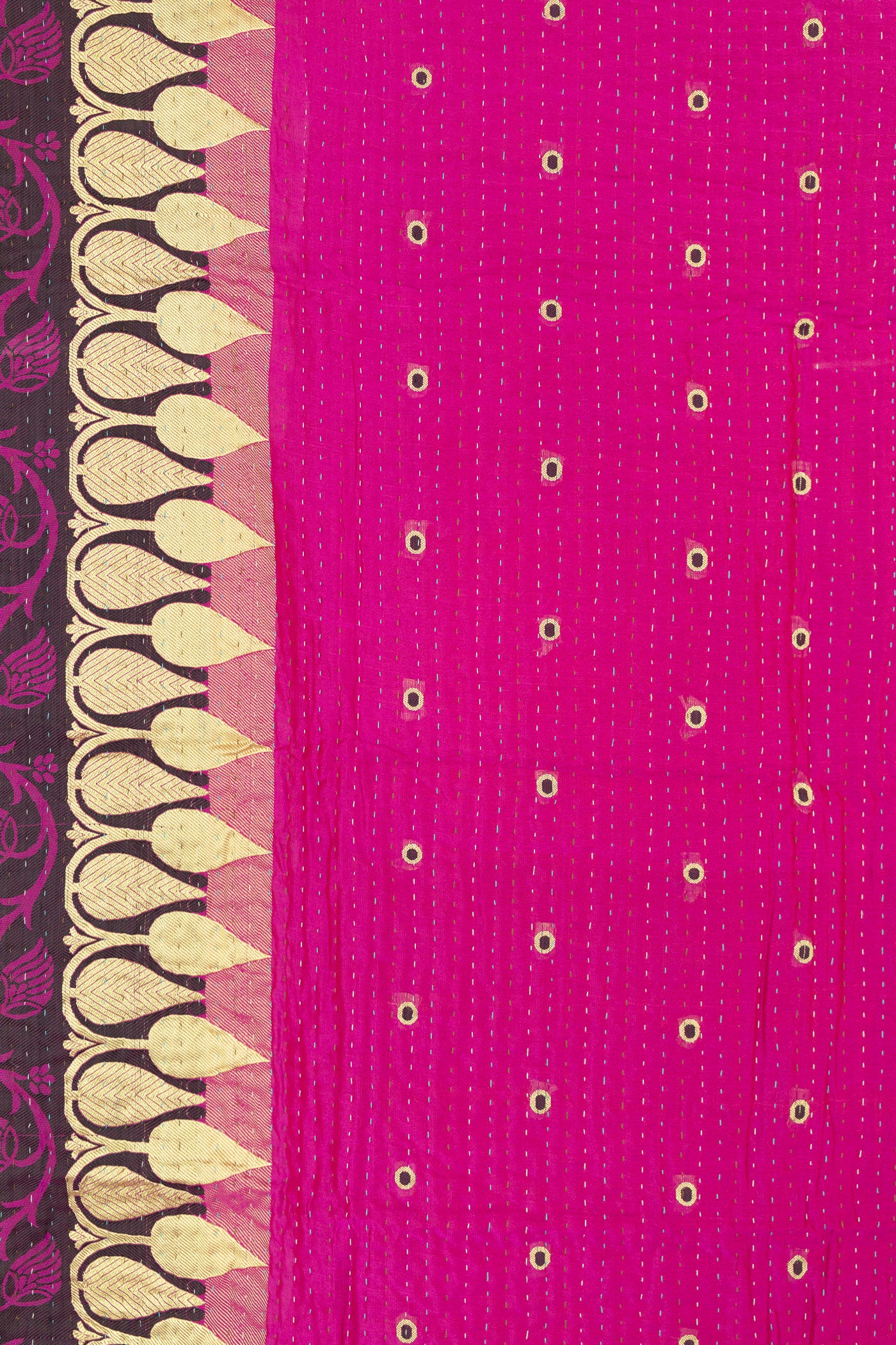 Numinous Silk Blend Kantha Throw Blanket