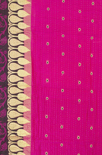 Numinous Silk Blend Kantha Throw Blanket