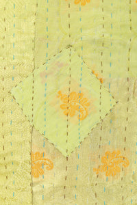 Numinous Silk Blend Kantha Throw Blanket