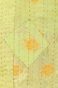 Numinous Silk Blend Kantha Throw Blanket