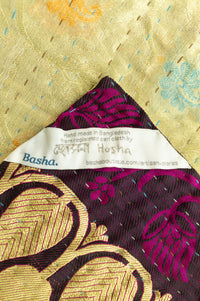 Numinous Silk Blend Kantha Throw Blanket