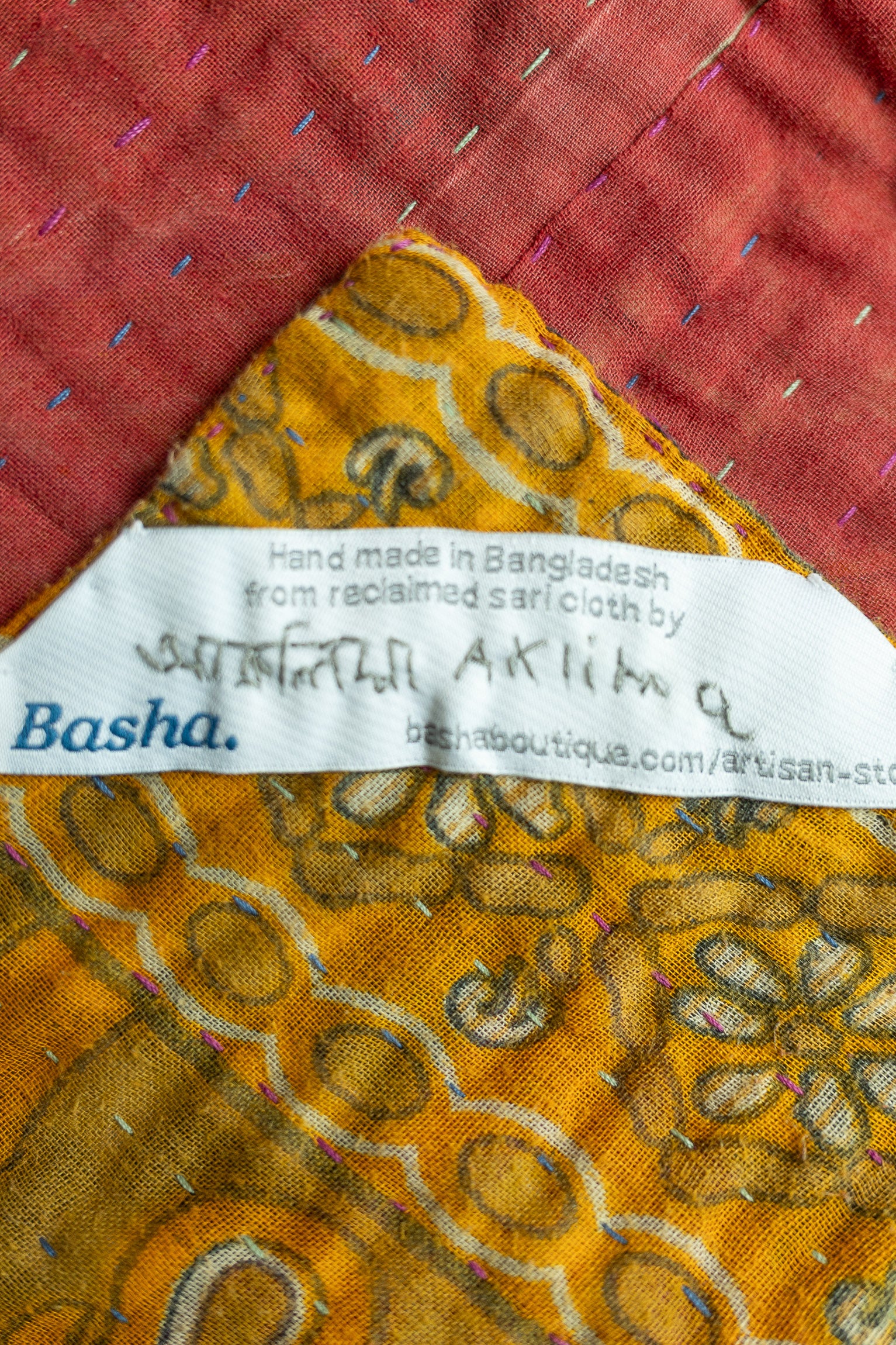 Optimistic Kantha Throw