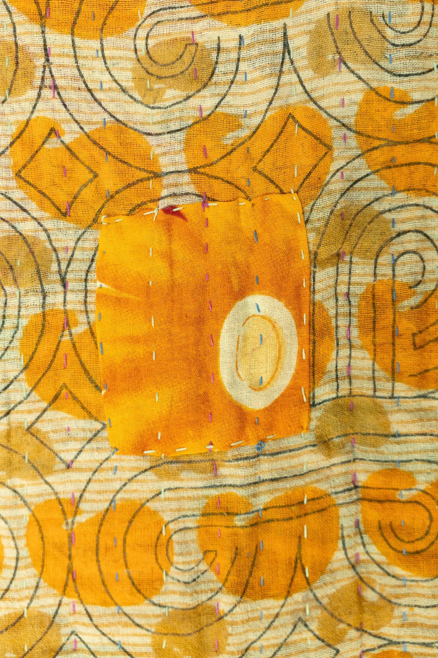 Optimistic Kantha Throw dignify
