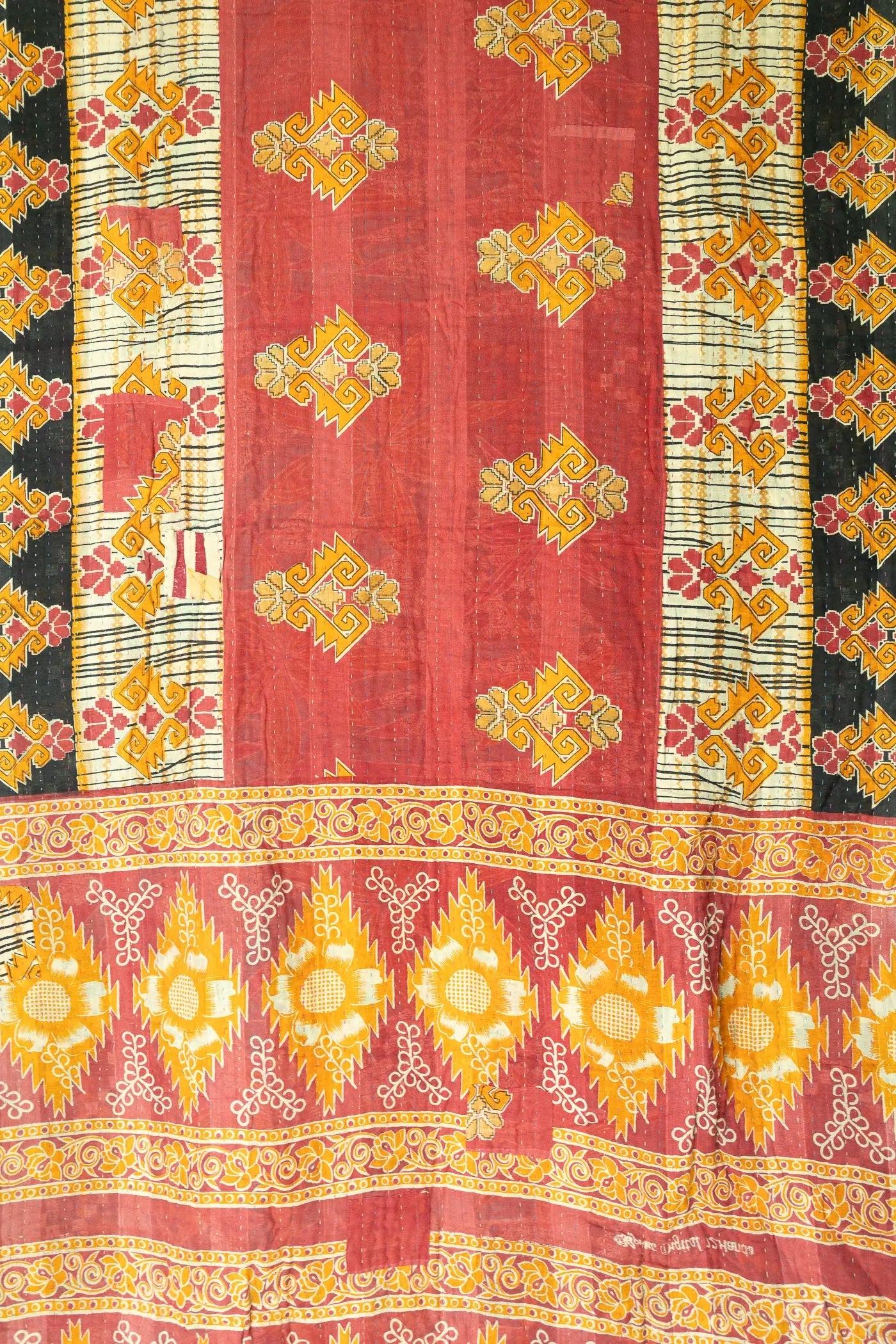 Optimistic Kantha Throw dignify