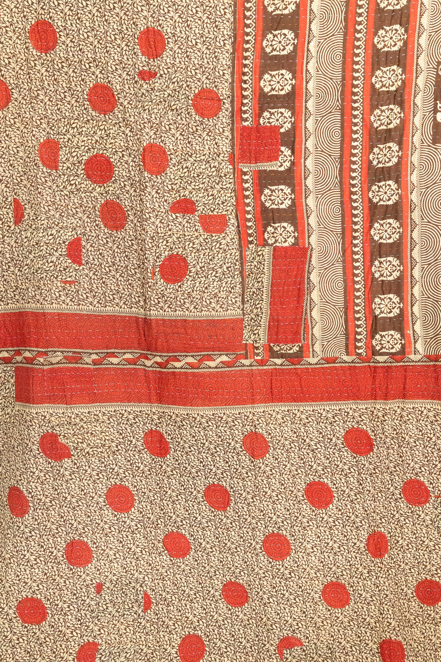 Orbit Large Kantha Throw Blanket