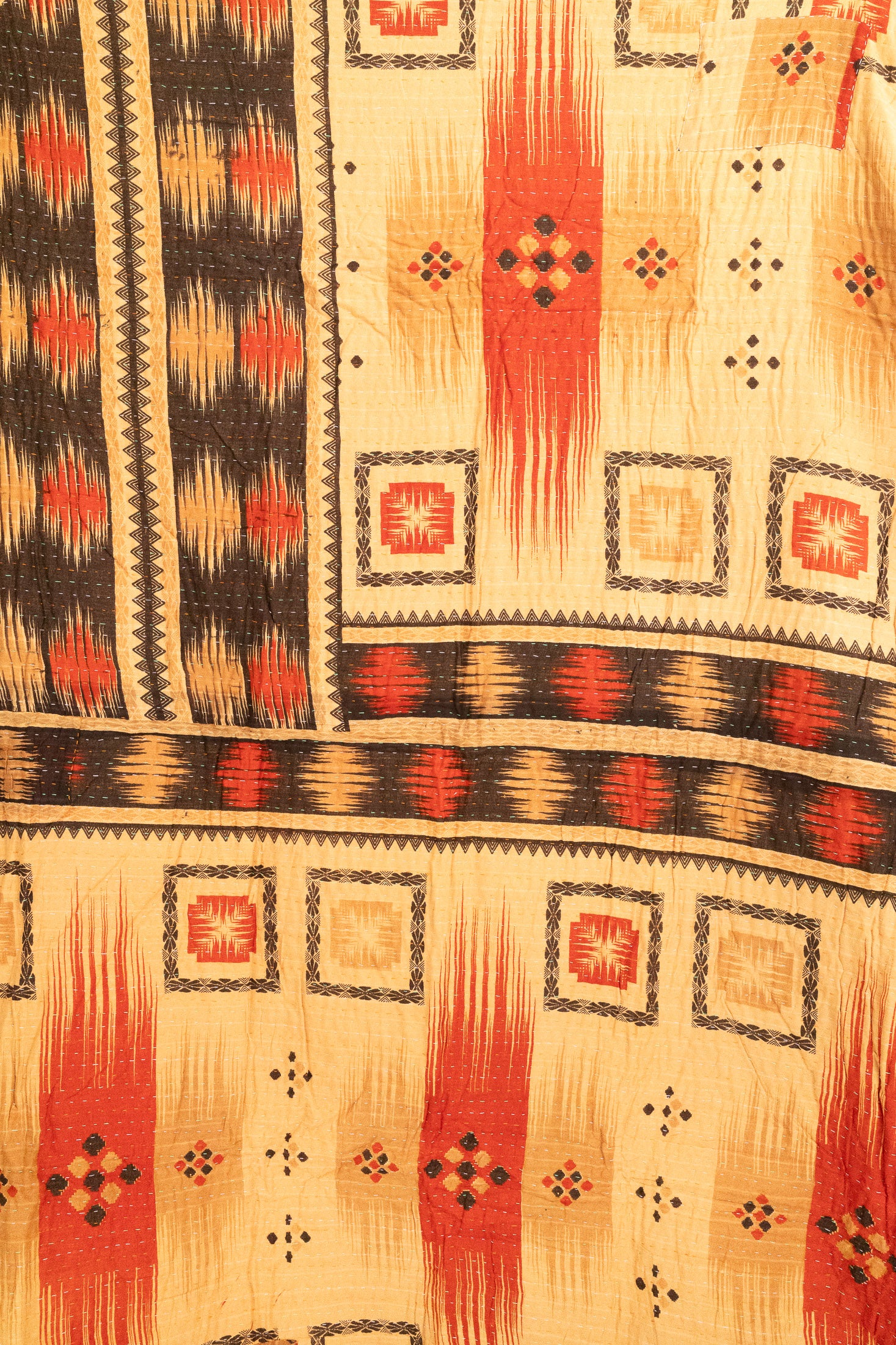Orbit Large Kantha Throw Blanket