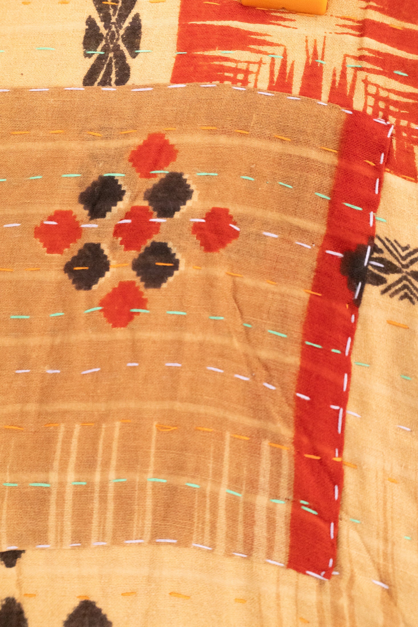 Orbit Large Kantha Throw Blanket