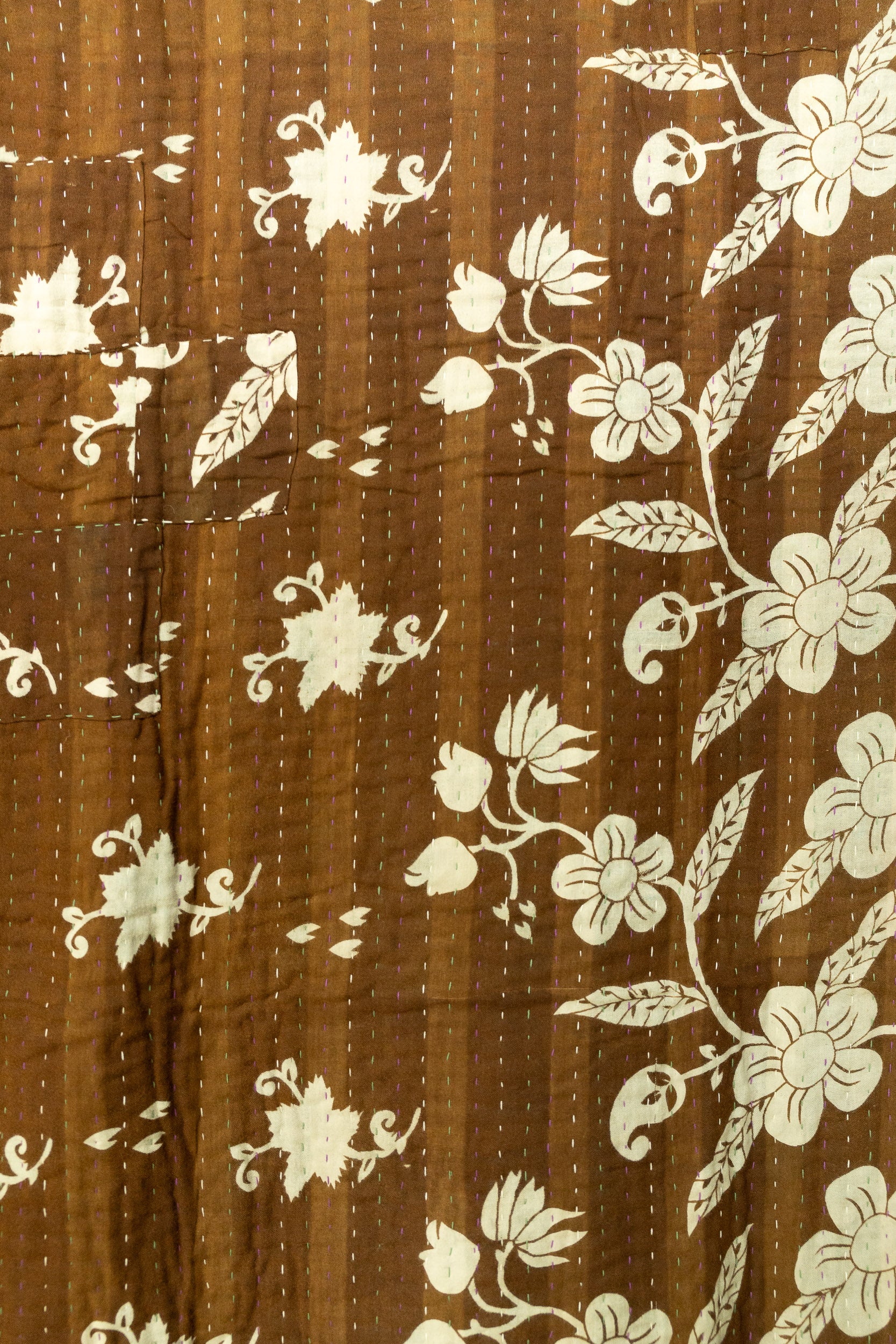 Painterly Kantha Throw