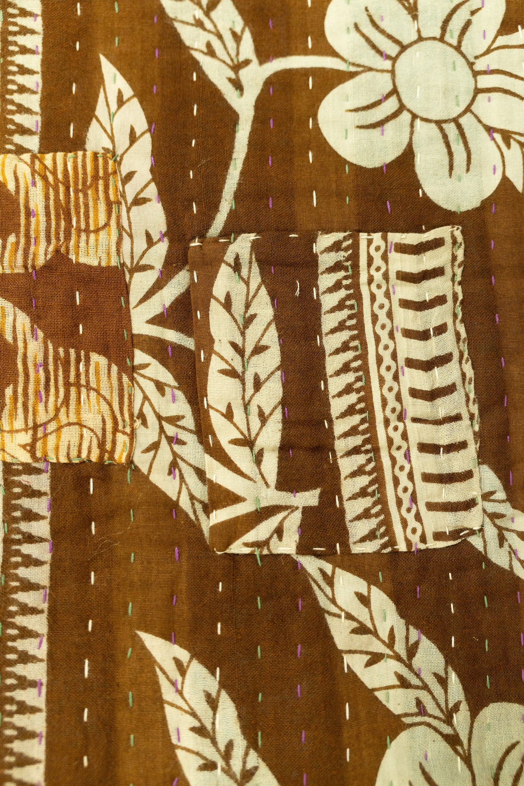 Painterly Kantha Throw
