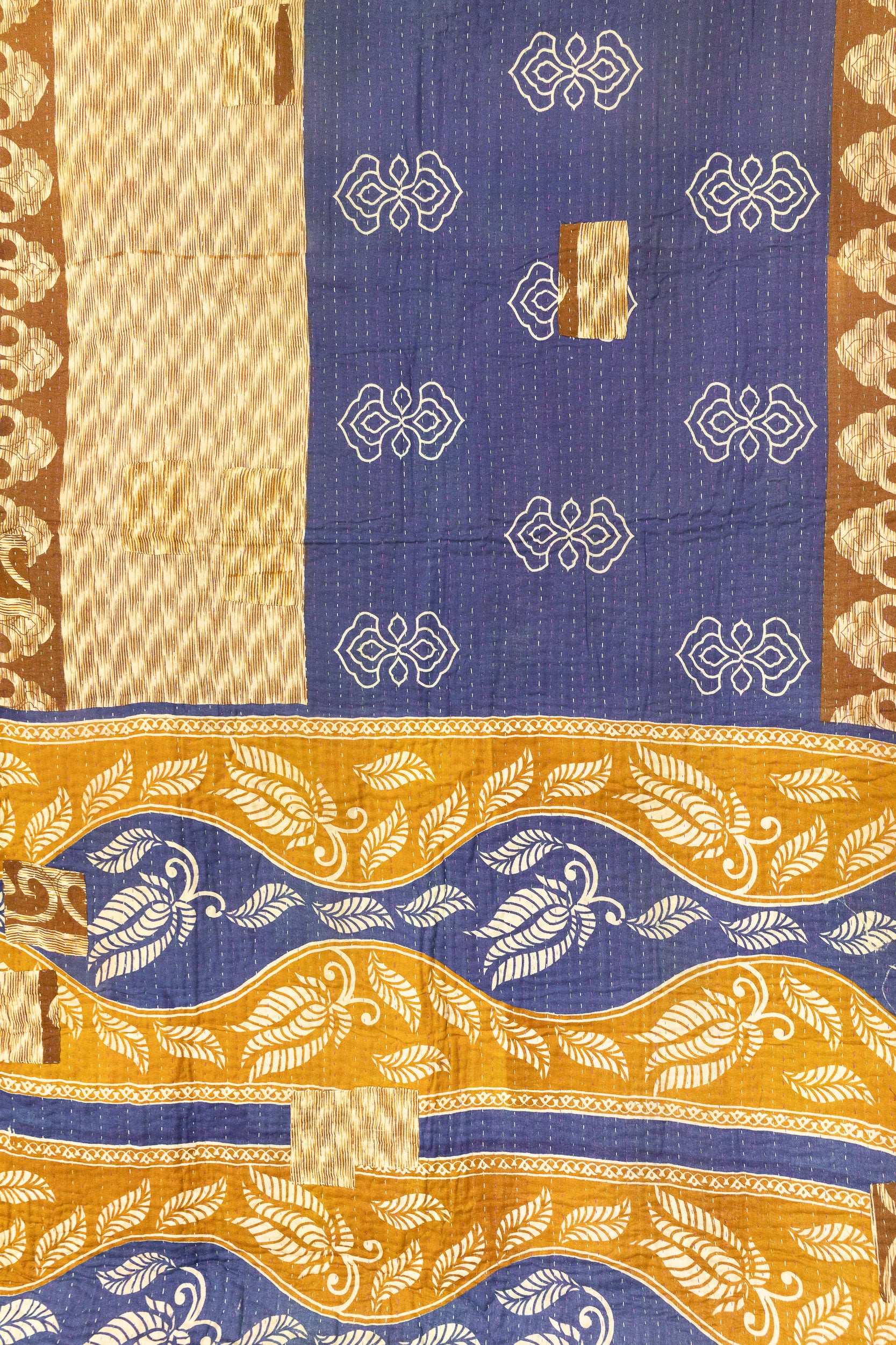 Painterly Kantha Throw