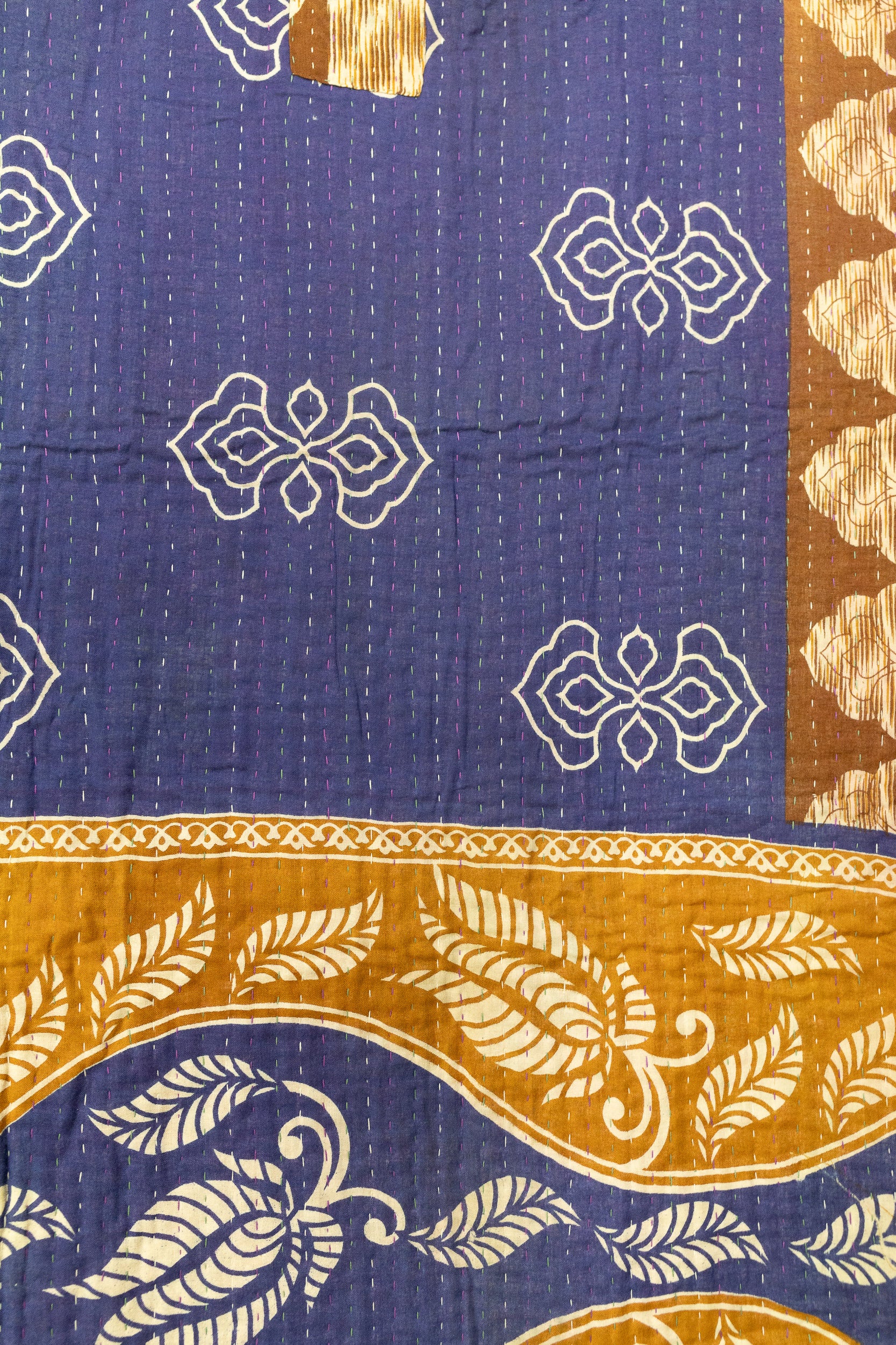 Painterly Kantha Throw