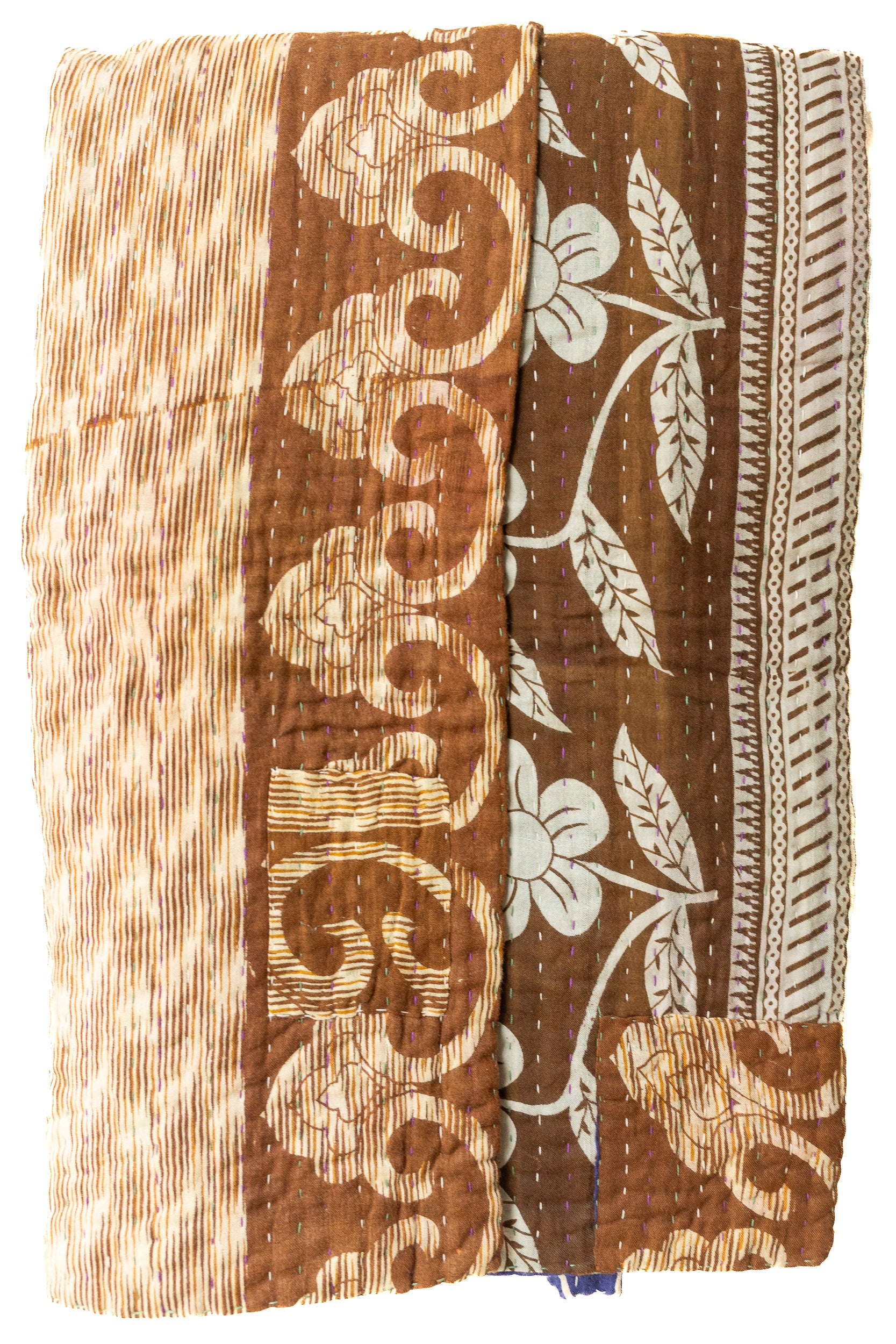 Painterly Kantha Throw