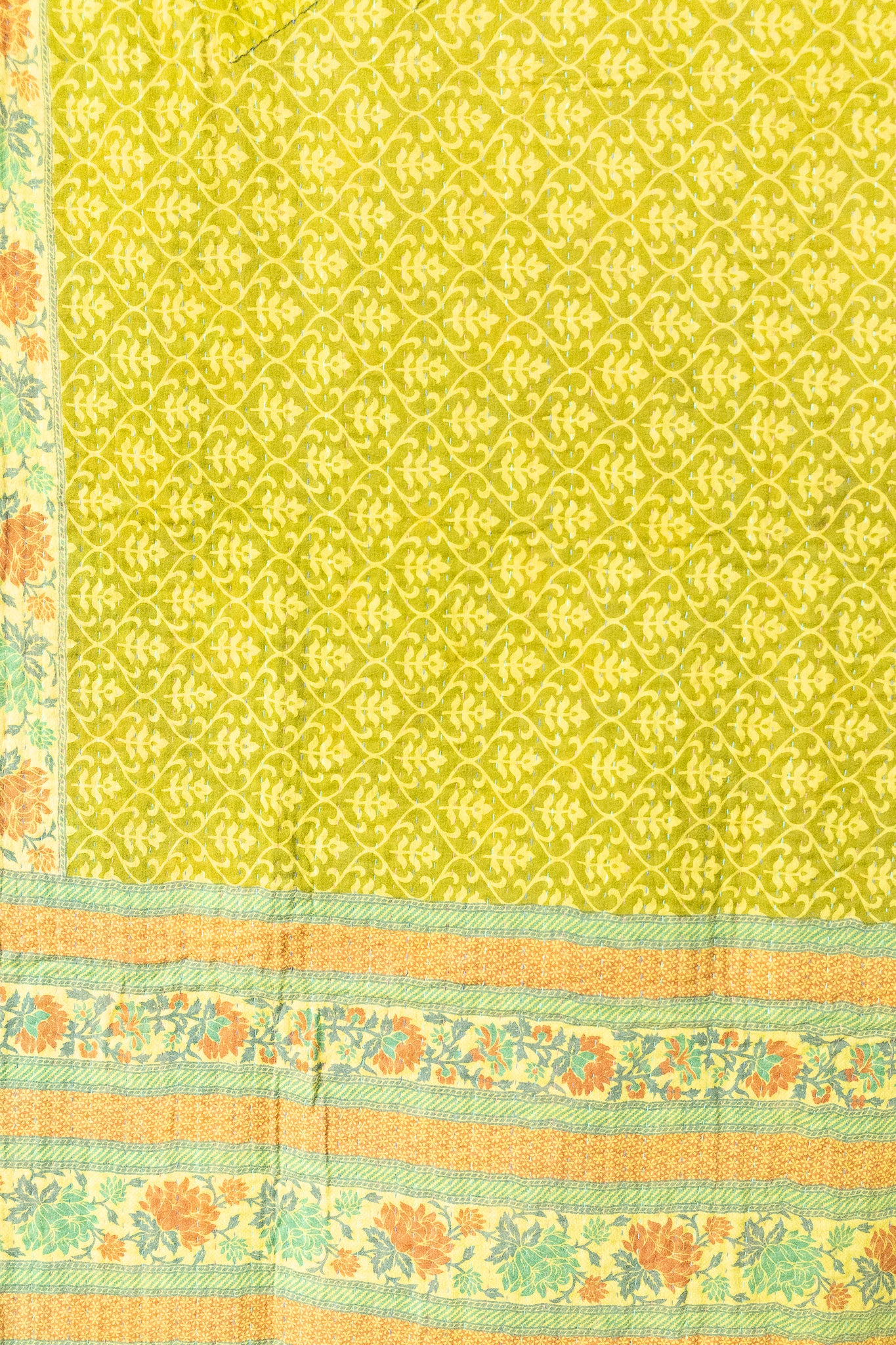 Painterly Kantha Throw