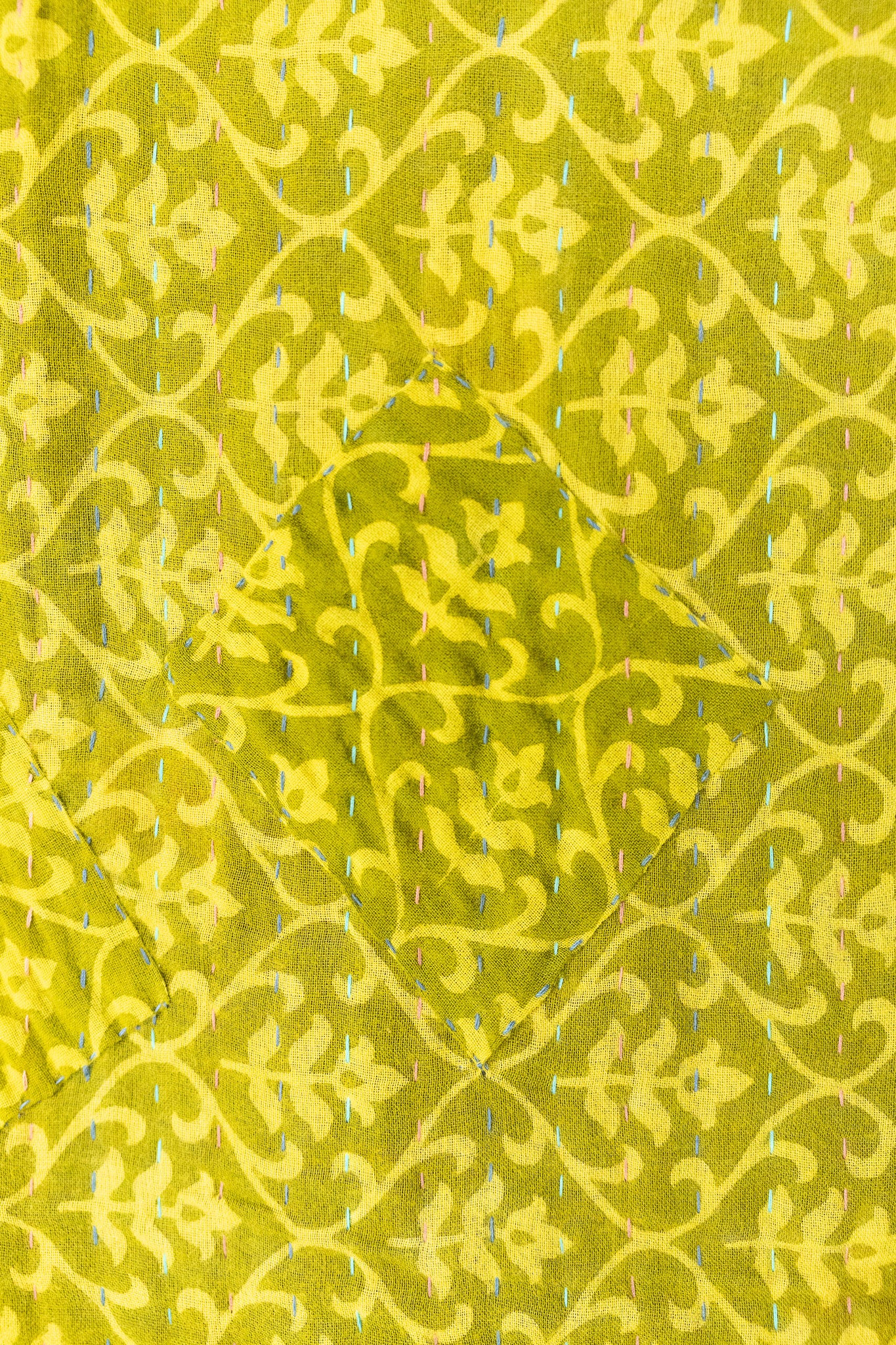 Painterly Kantha Throw