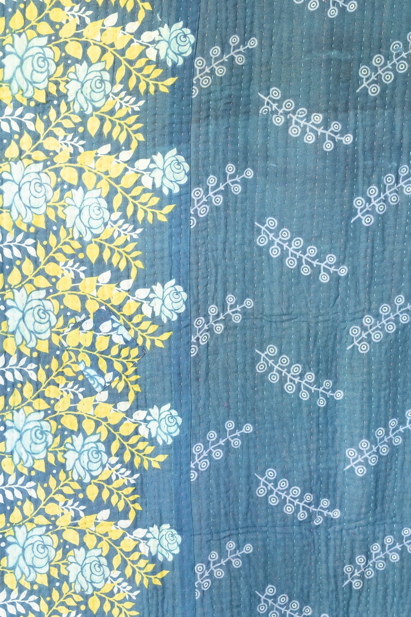 Painterly Kantha Throw