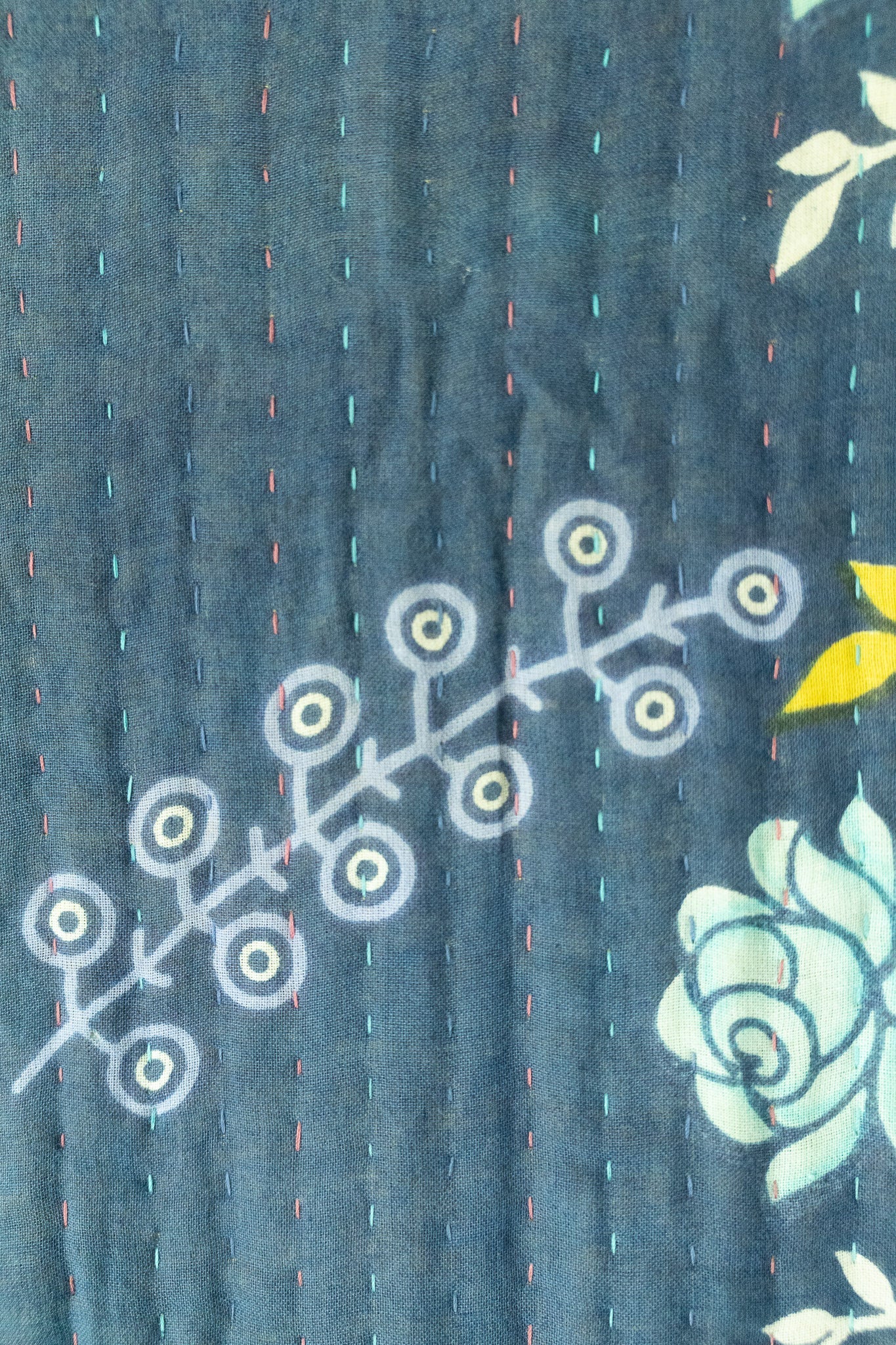 Painterly Kantha Throw