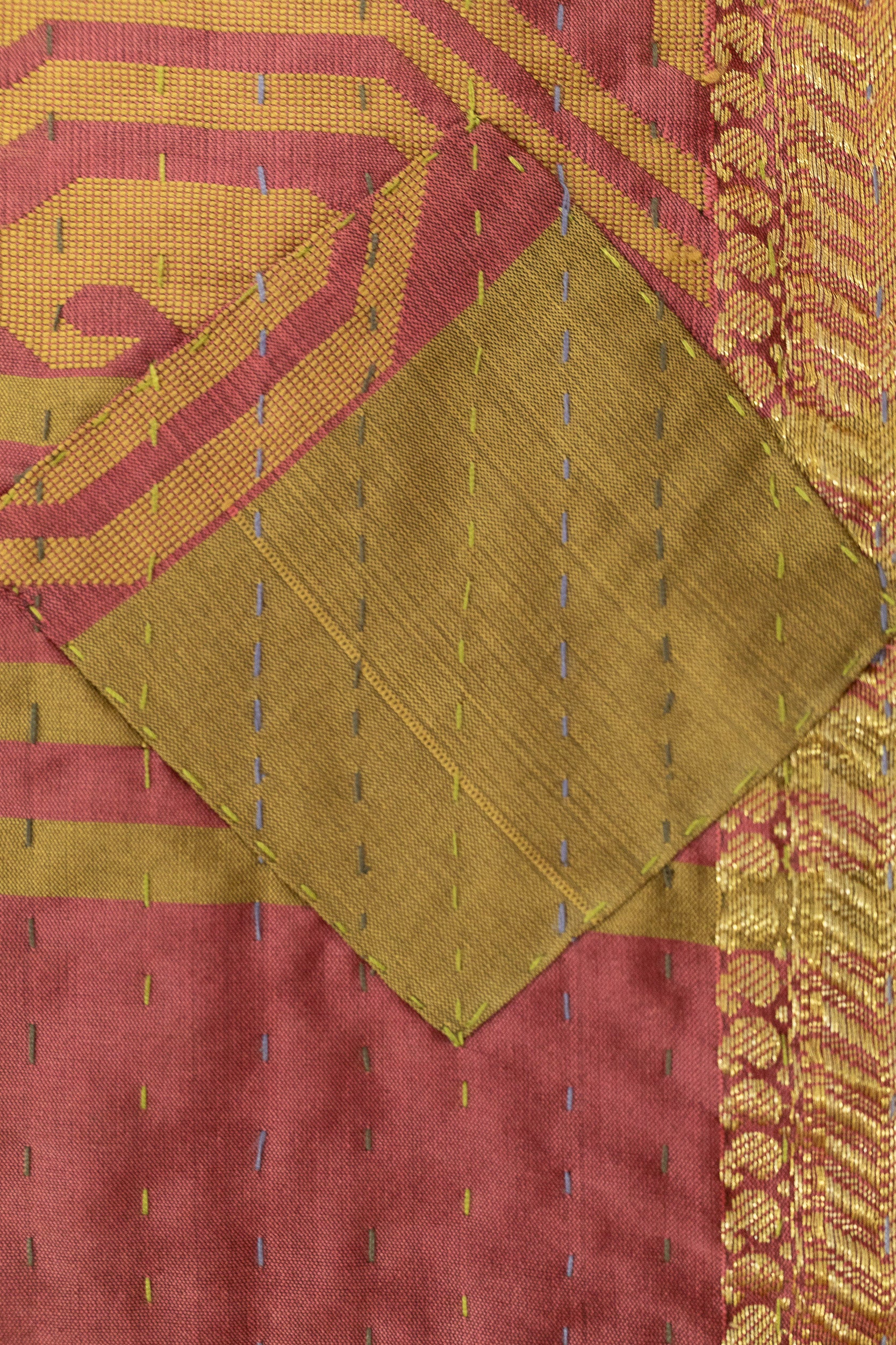 Patience Silk Blend Kantha Throw
