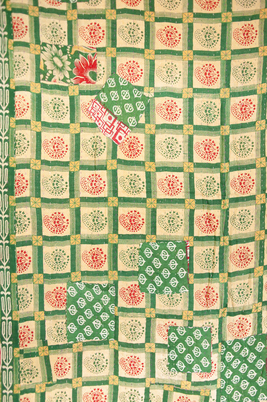 Peace Kantha Christmas Throw