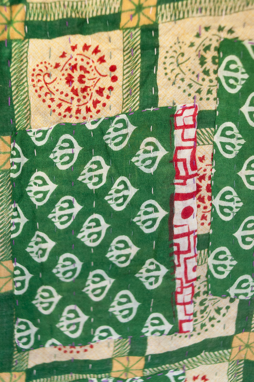 Peace Kantha Christmas Throw