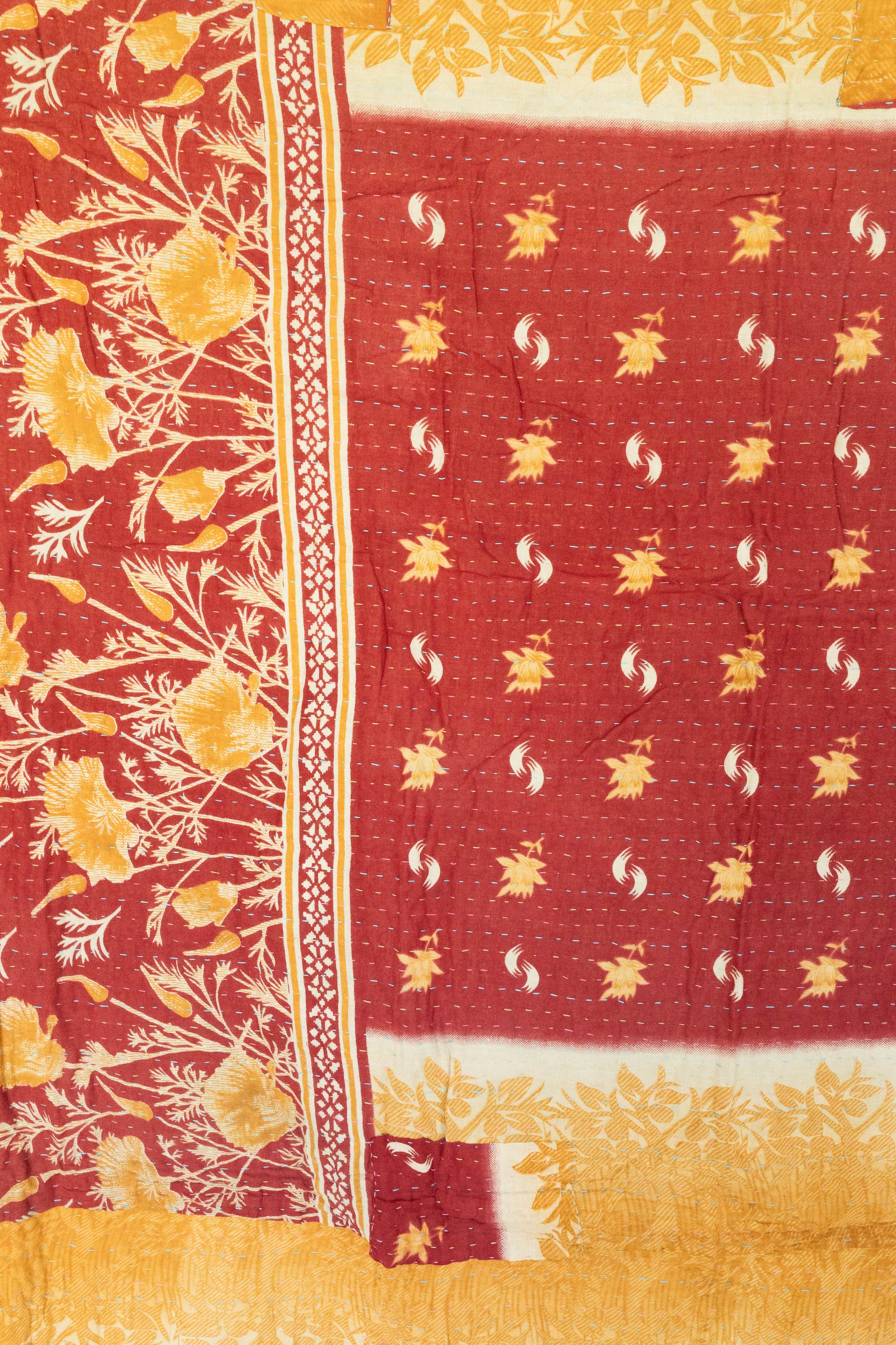 Peace Kantha Throw