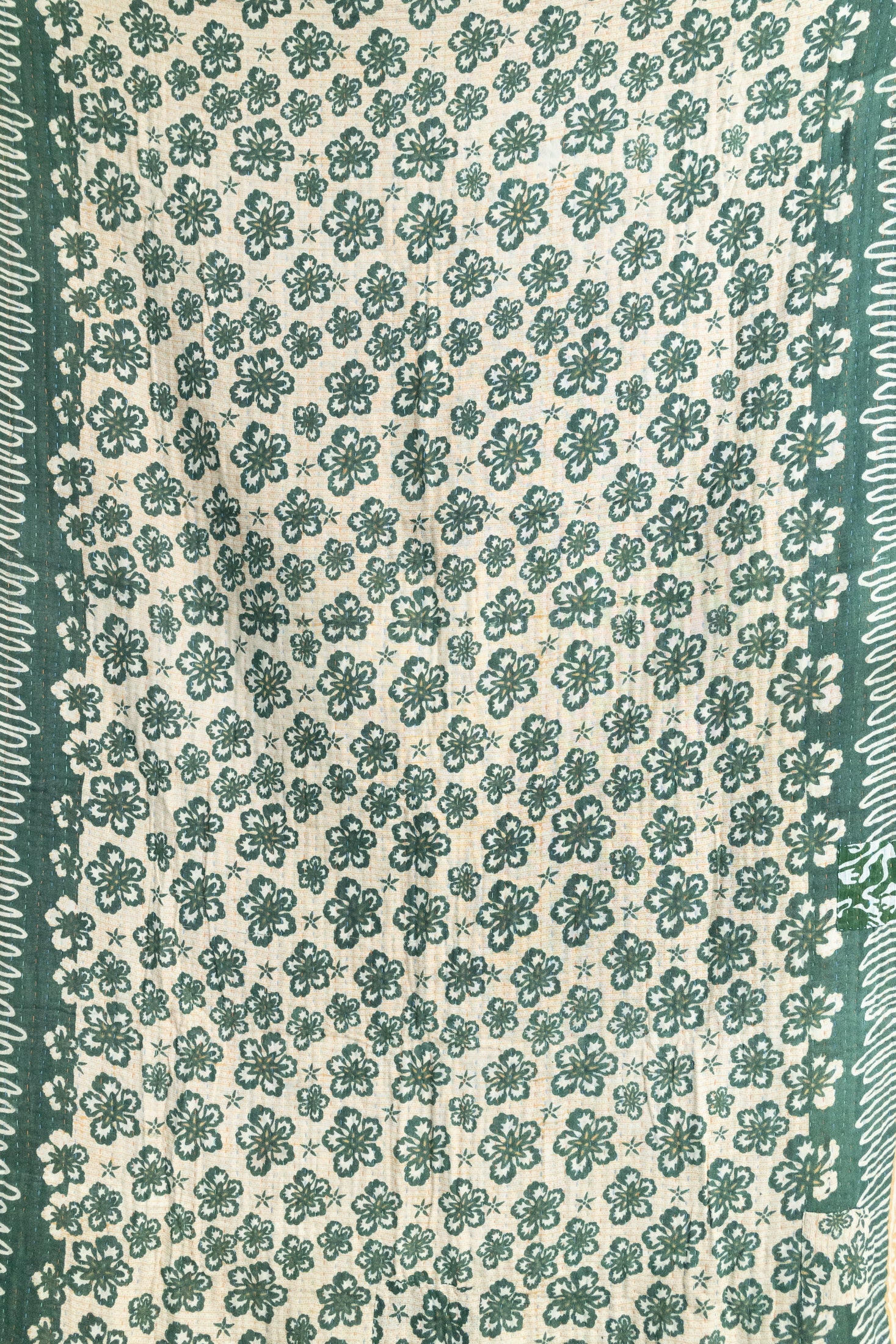 Peace Holiday Kantha Blanket