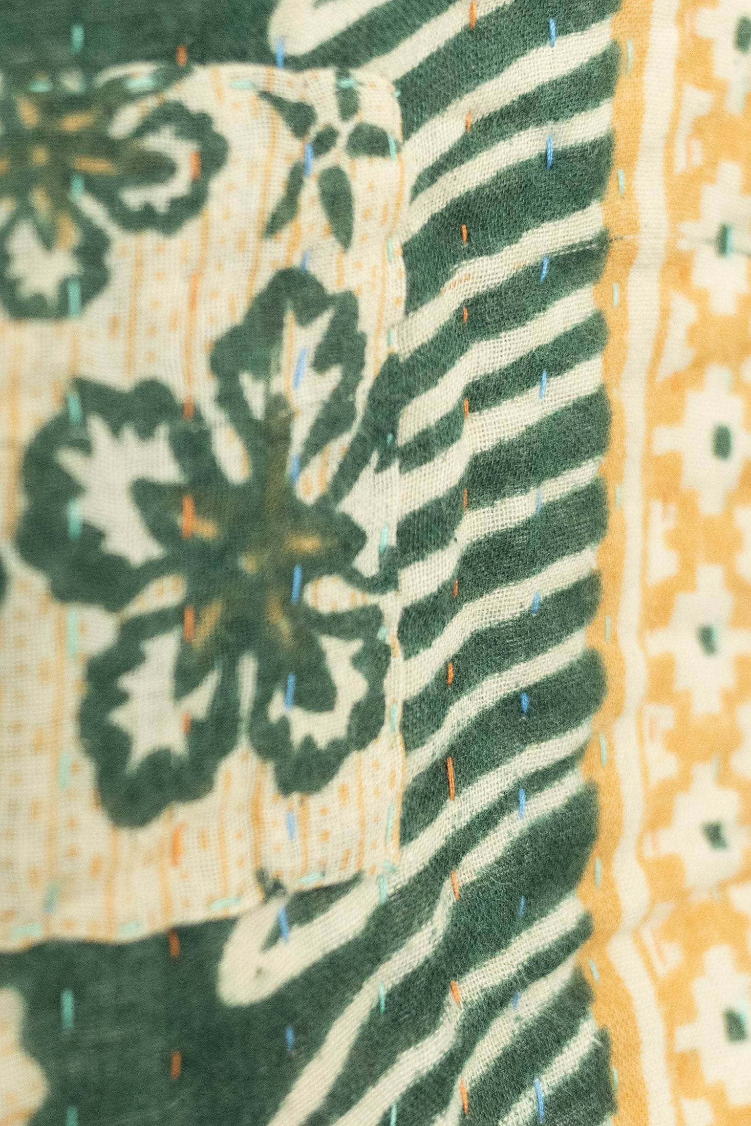 Peace Holiday Kantha Blanket