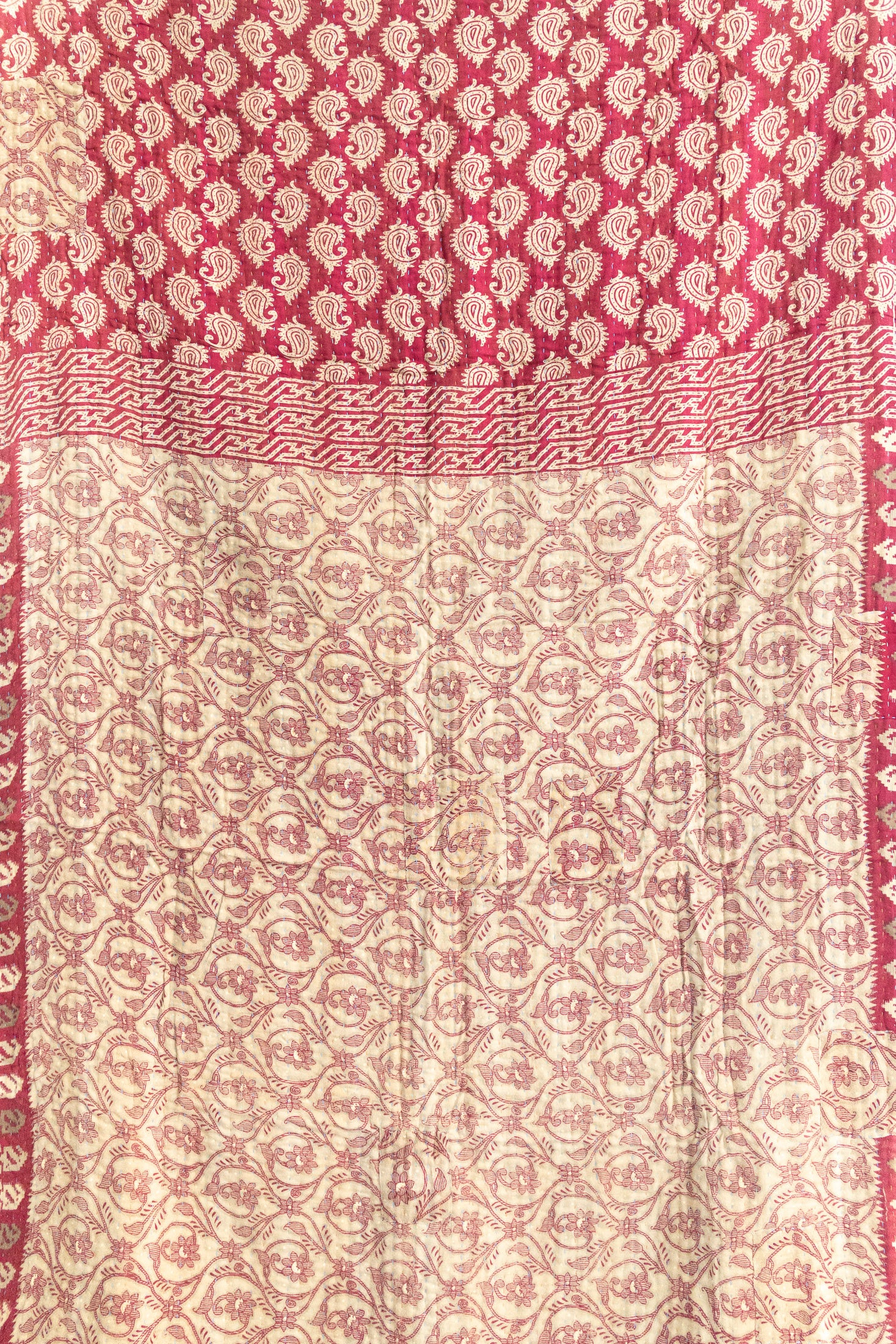 Peace Holiday Kantha Blanket