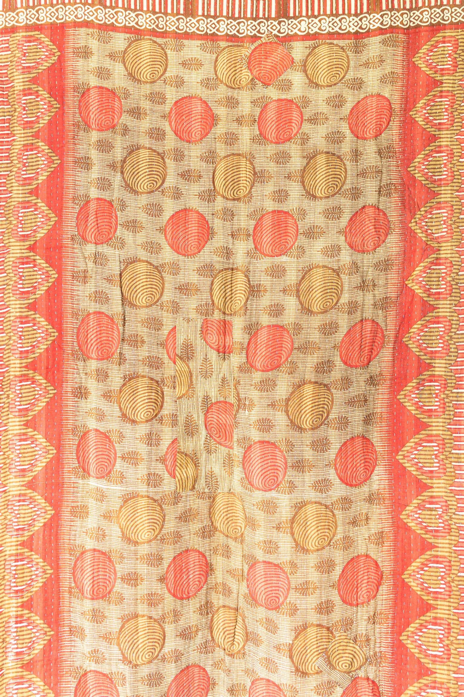Peaceful Kantha Throw