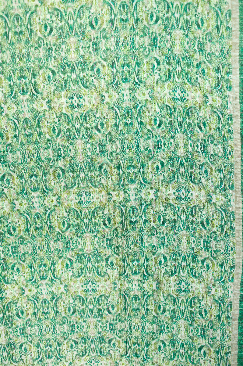 Pine Silk Blend Kantha Throw