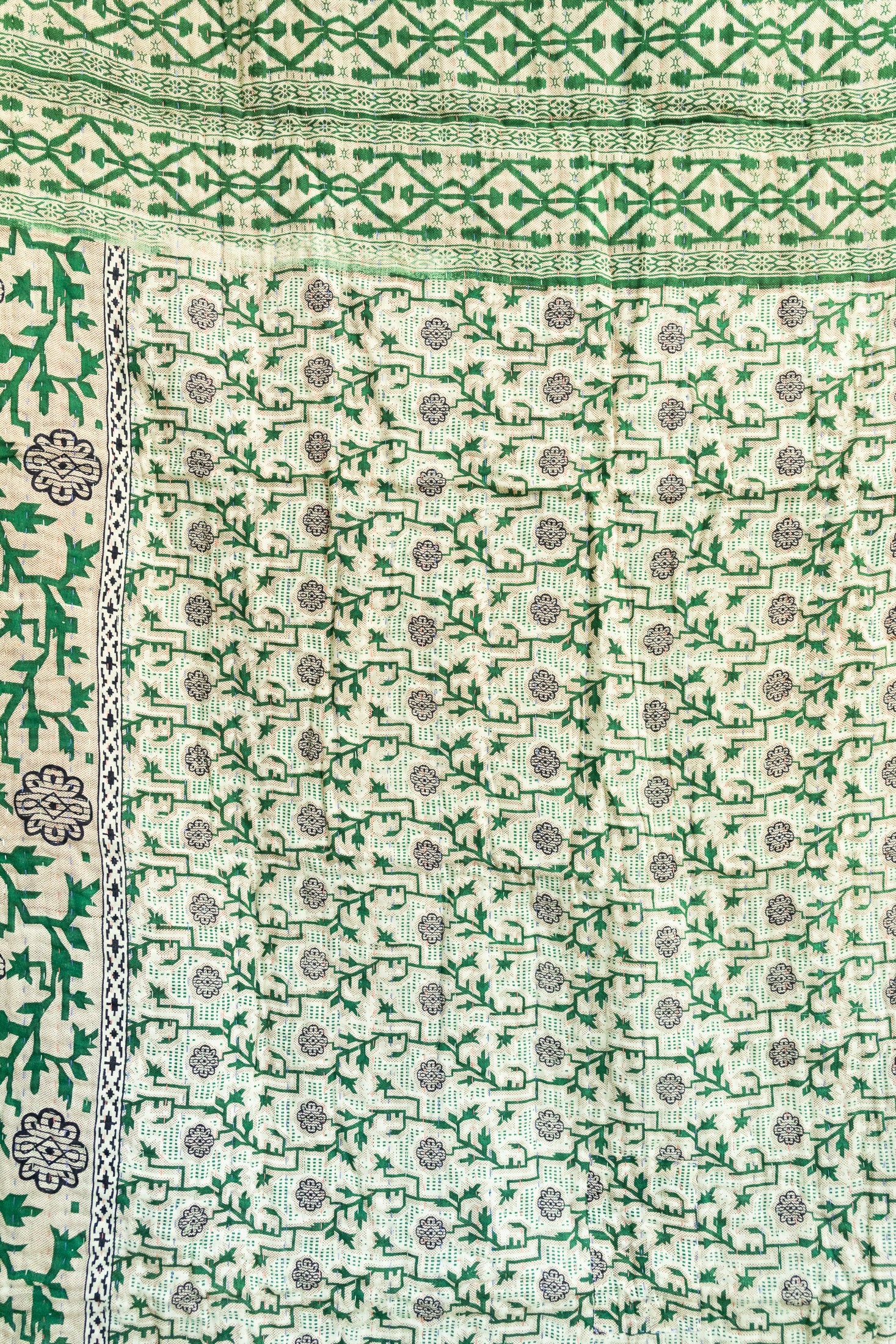 Pineberry Holiday Kantha Blanket