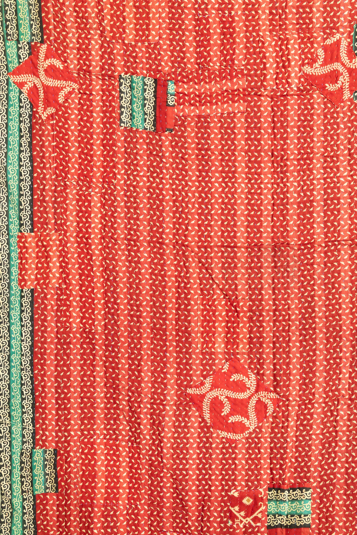 Pineberry Holiday Kantha Blanket