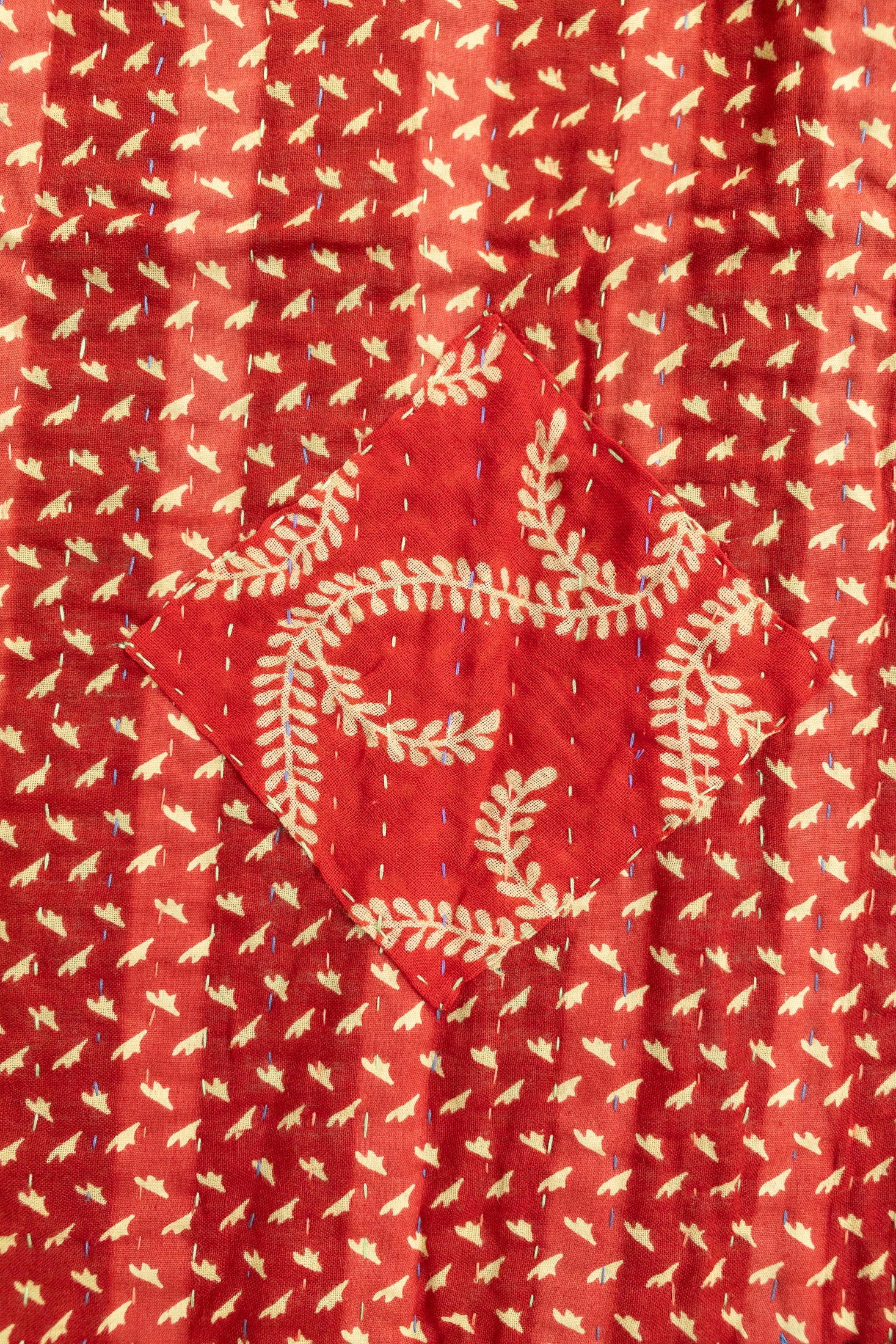 Pineberry Holiday Kantha Blanket