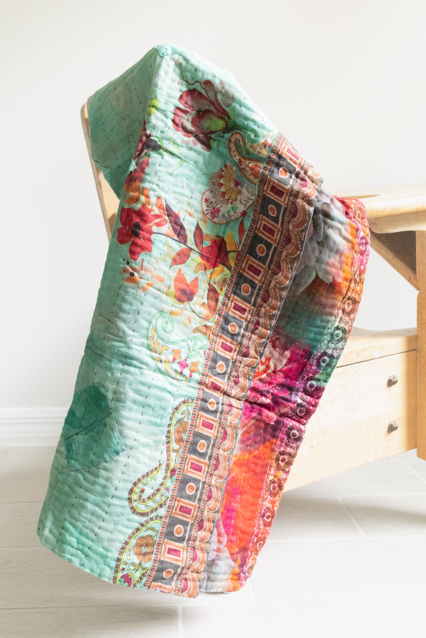 Pleasant No. 1 Mini Kantha Blanket