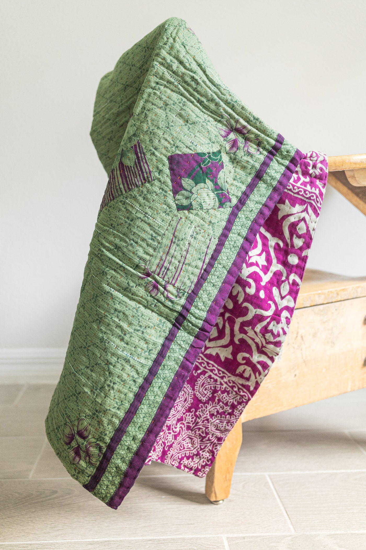 Pleasant No. 5 Mini Kantha Blanket