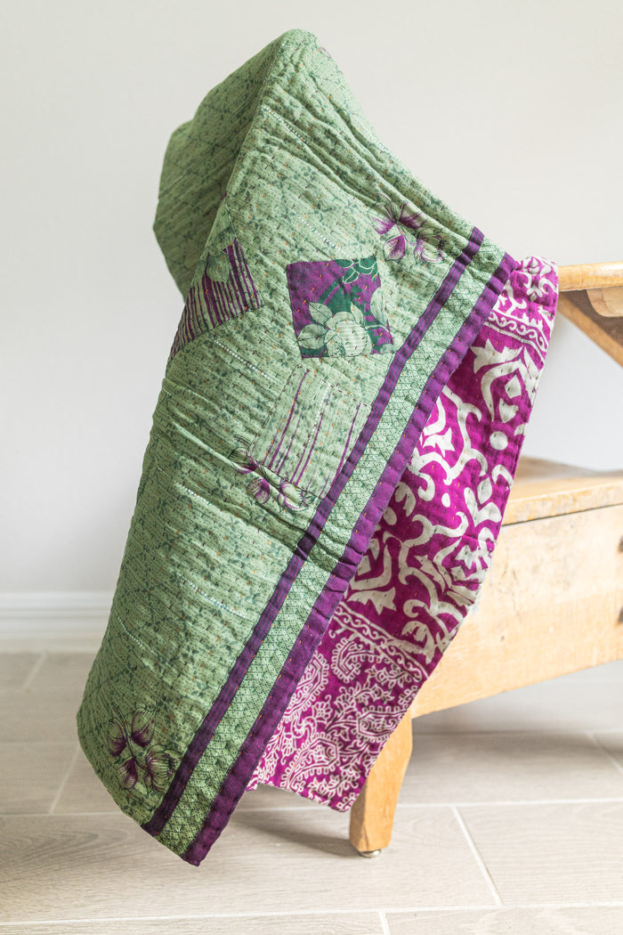 Pleasant No. 5 Mini Kantha Blanket