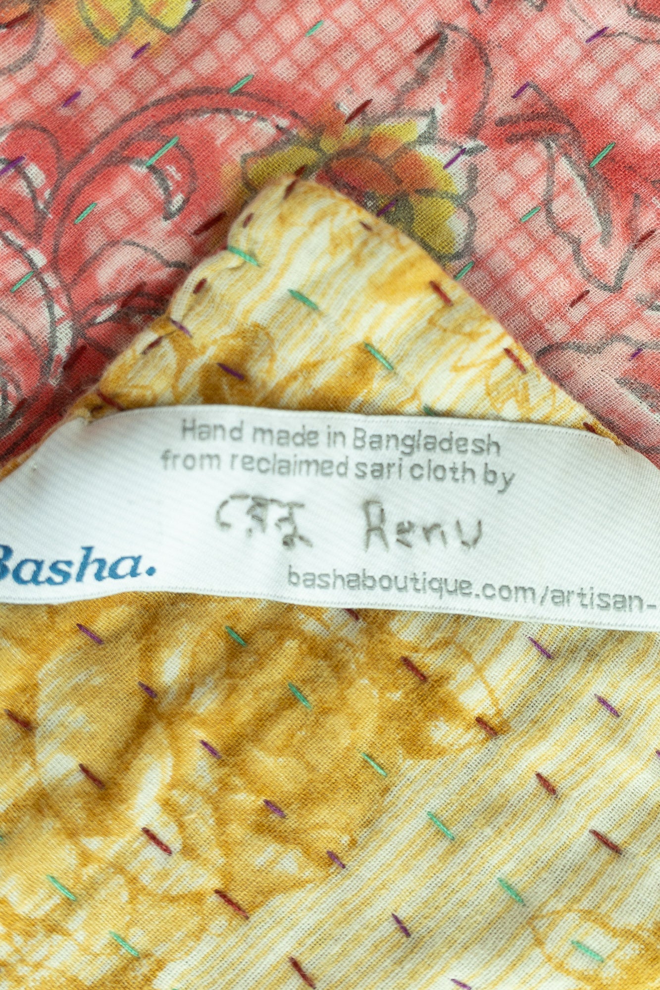 Pleasant No. 5 Kantha Baby Blanket