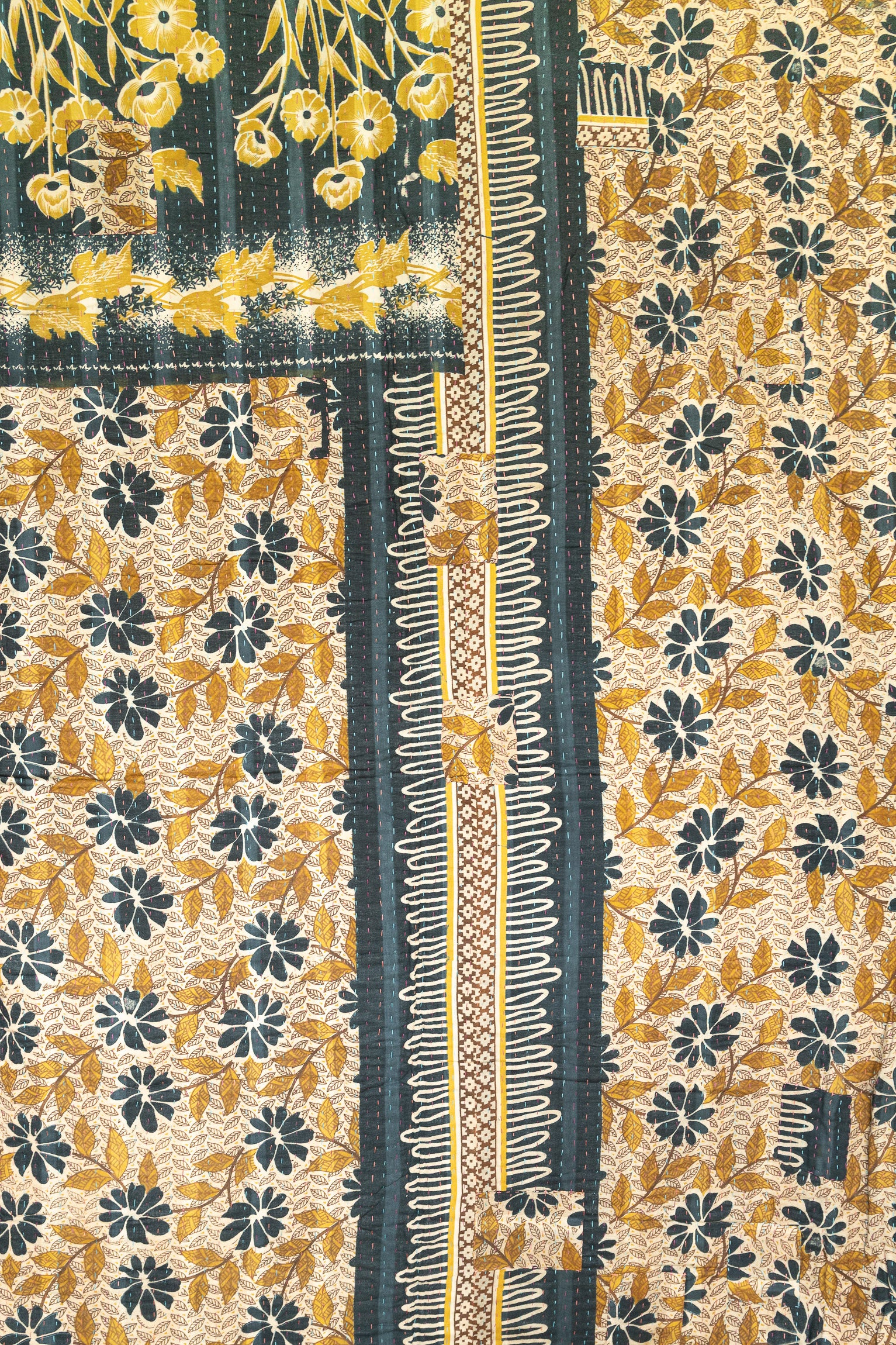 Poppy Large Kantha Throw