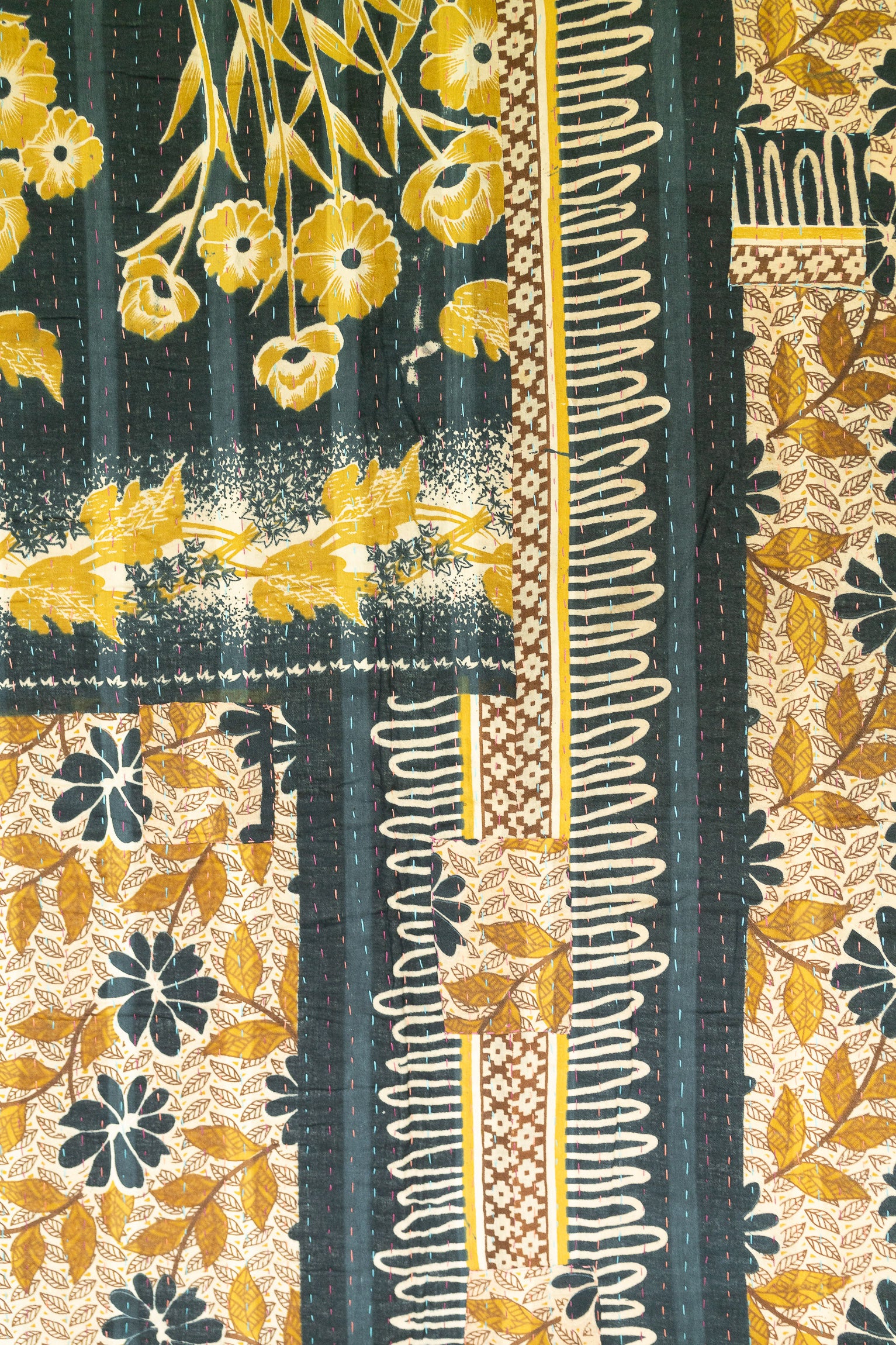 Poppy Large Kantha Throw